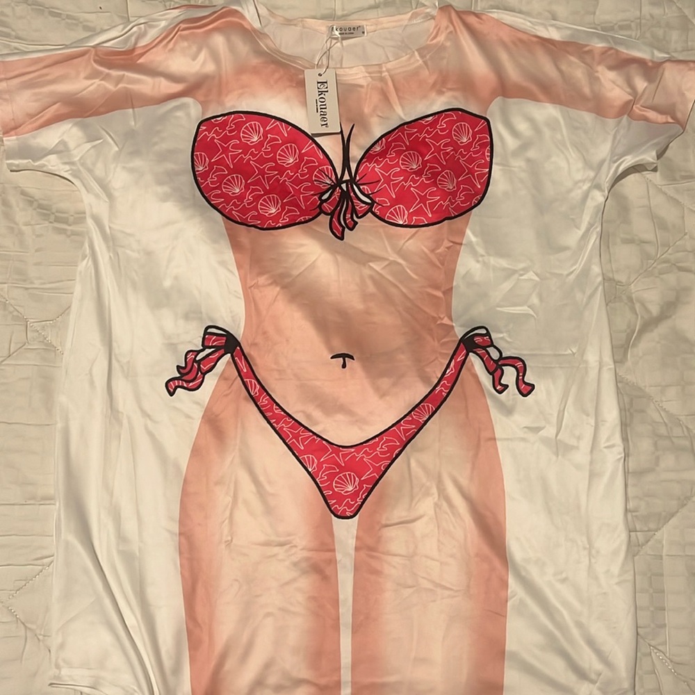 Cover up bikini shirt. New with tags